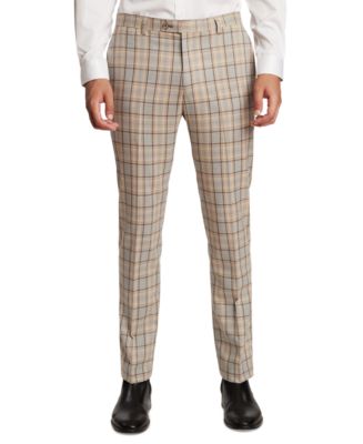 Paisley & Gray Men's Slim-Fit Downing Plaid Suit Pants - Macy's