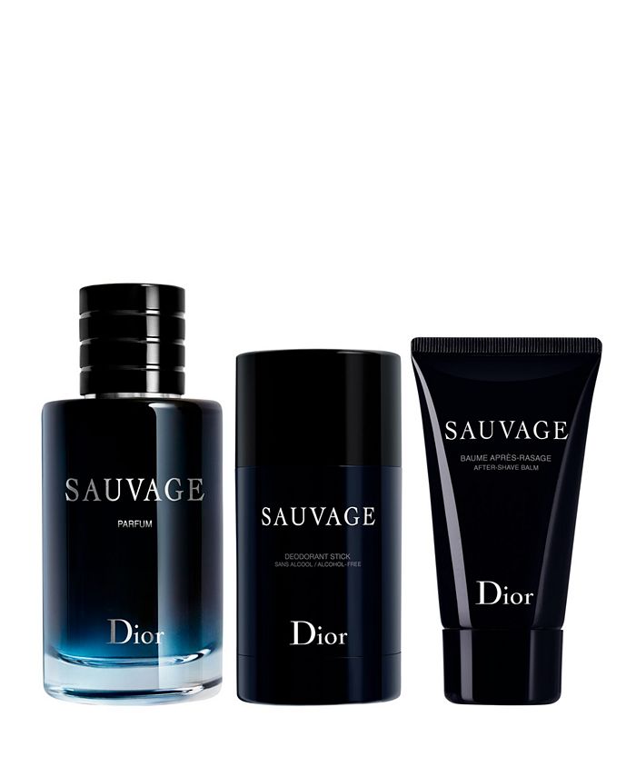 DIOR Men's 3Pc. Sauvage Parfum LimitedEdition Gift Set Macy's