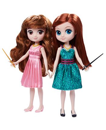 Wizarding World Harry Potter, Hermione Granger & Ginny Weasley Deluxe  8-inch Dolls & Accessories Gift Set, Over 20 Pieces, Kids Toys for Ages 6  and up