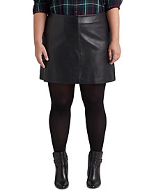 Plus Size Pencil Mini Skirt 