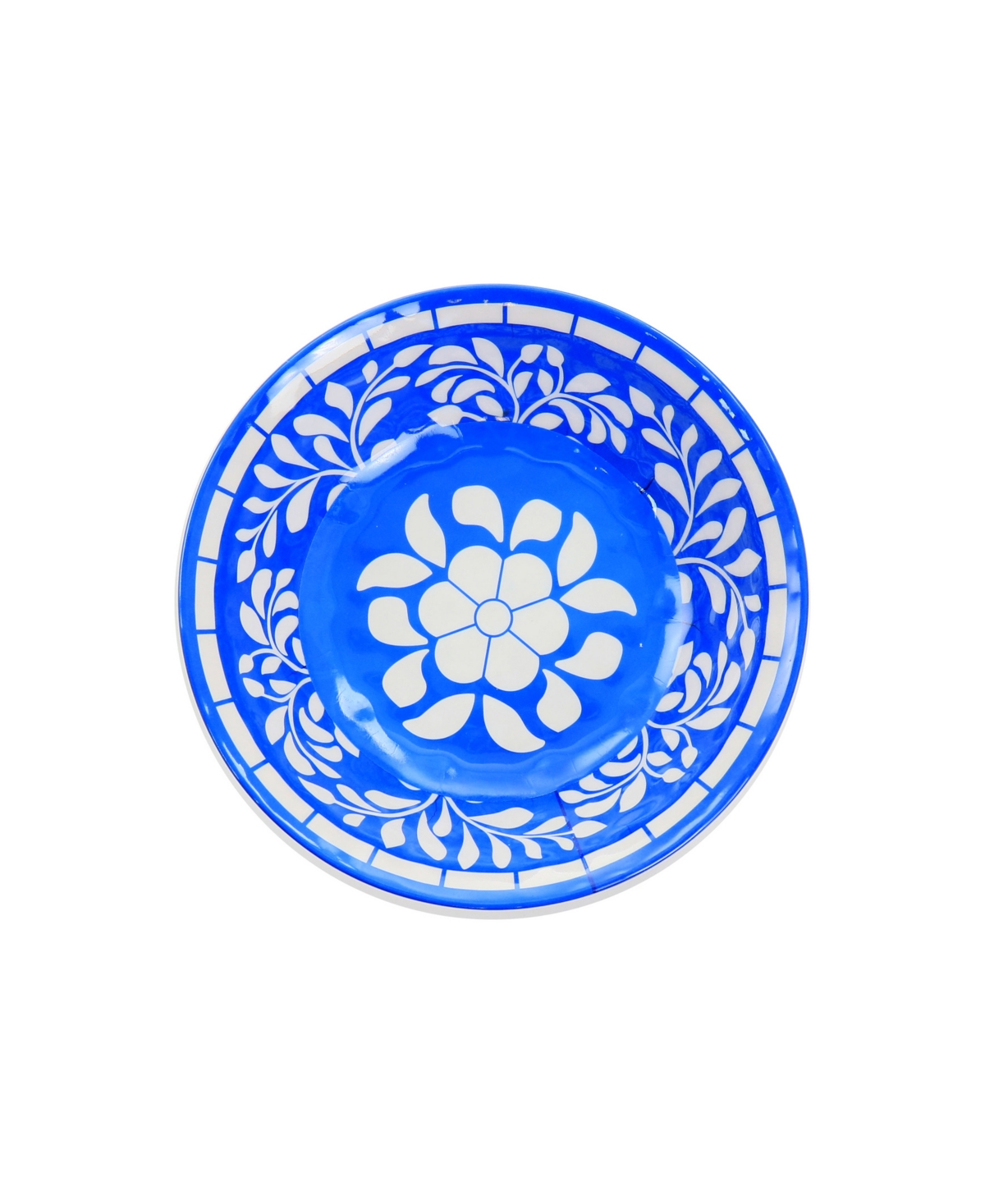 Elama Floral Nelly 12 Piece Melamine Dinnerware Set, Service for 4