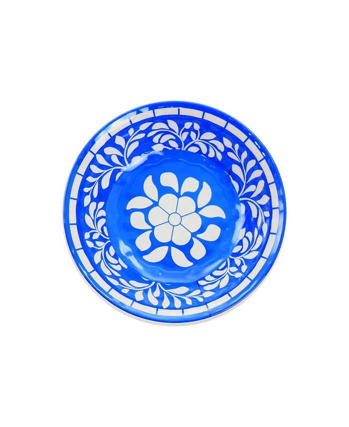 Elama Floral Nelly 12 Piece Melamine Dinnerware Set, Service for 4 Macy's