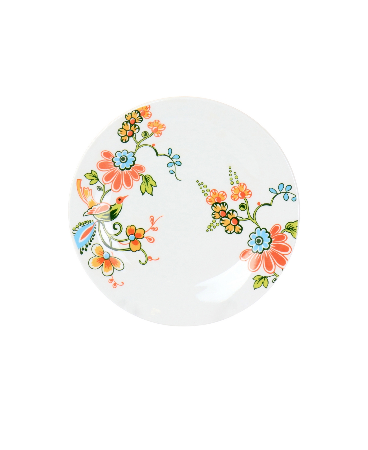 Elama Floral Zoe 16 Piece Round Porcelain Dinnerware Set, Service for 4 - Multi-Color