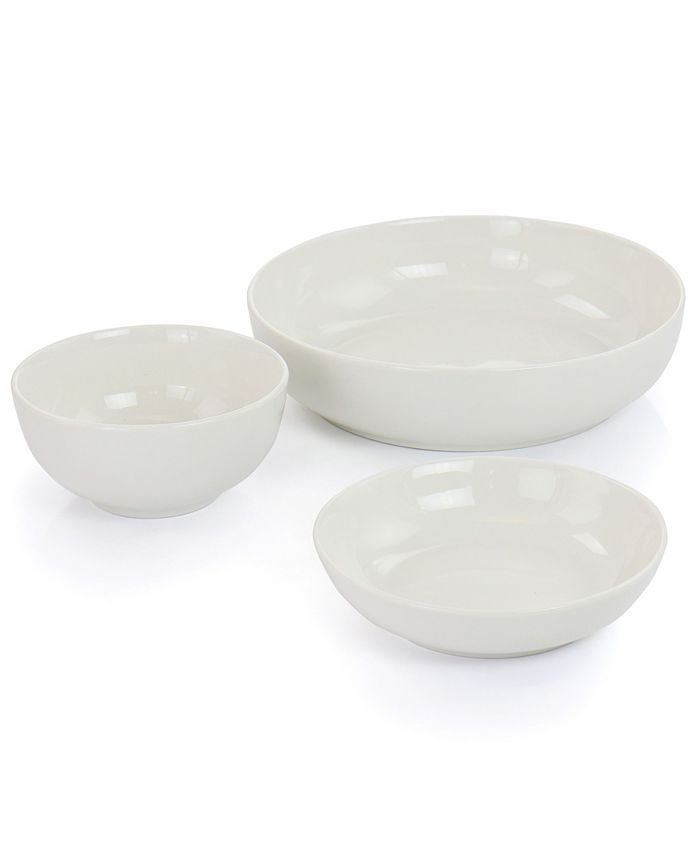 Elama Laura 32 Piece Porcelain Dinnerware Set with 2 Serving Bowls Macy's
