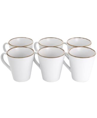 Alejandro Gold-Tone Mugs, Set of 6