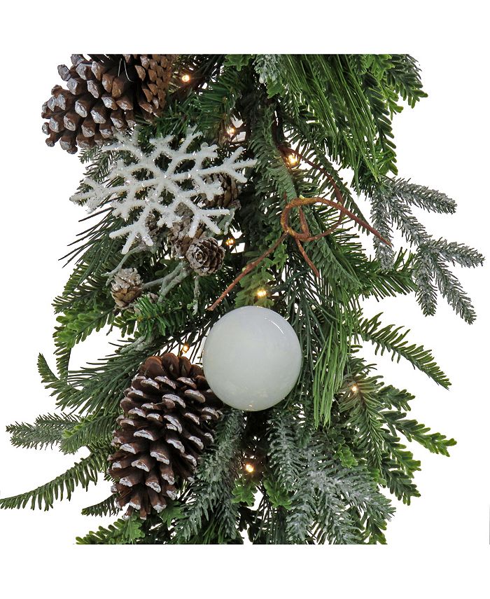 National Tree Company 9' PreLit Alpine Collection Decorated Garland