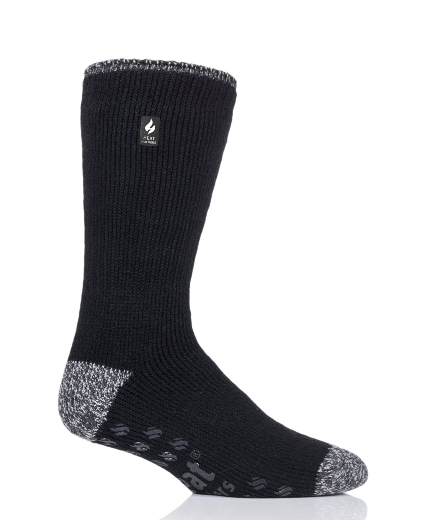 Мужские носки-тапочки Heat Holders Michael однотонные, цвет: Чёрный — фото 1