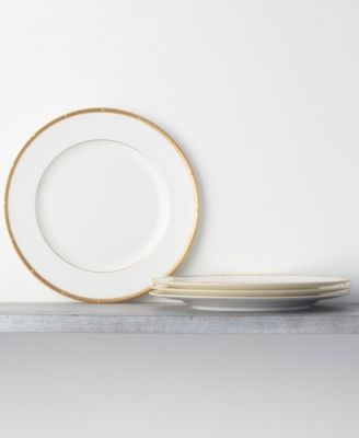 Rochelle Gold Set of 4 Dinner Plates, 10.75"