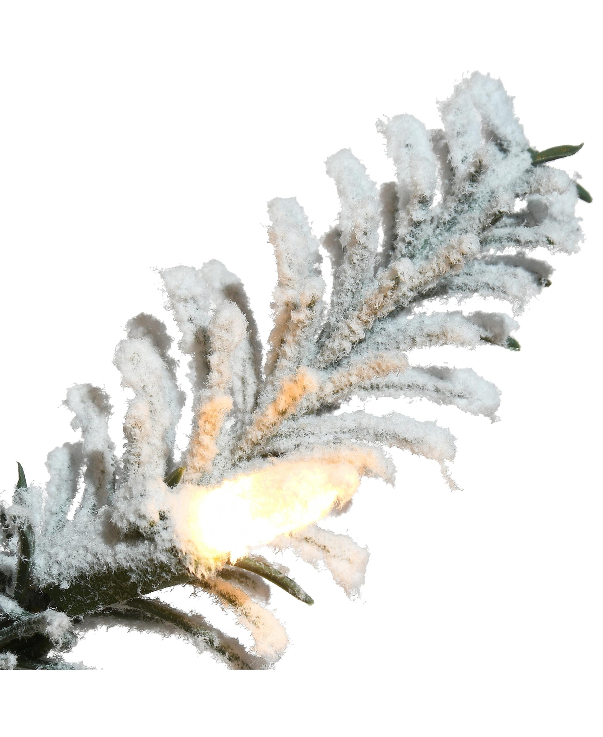 National Tree Company 4.5' Snowy Alpine Fir Entrance Tree with Led Lights