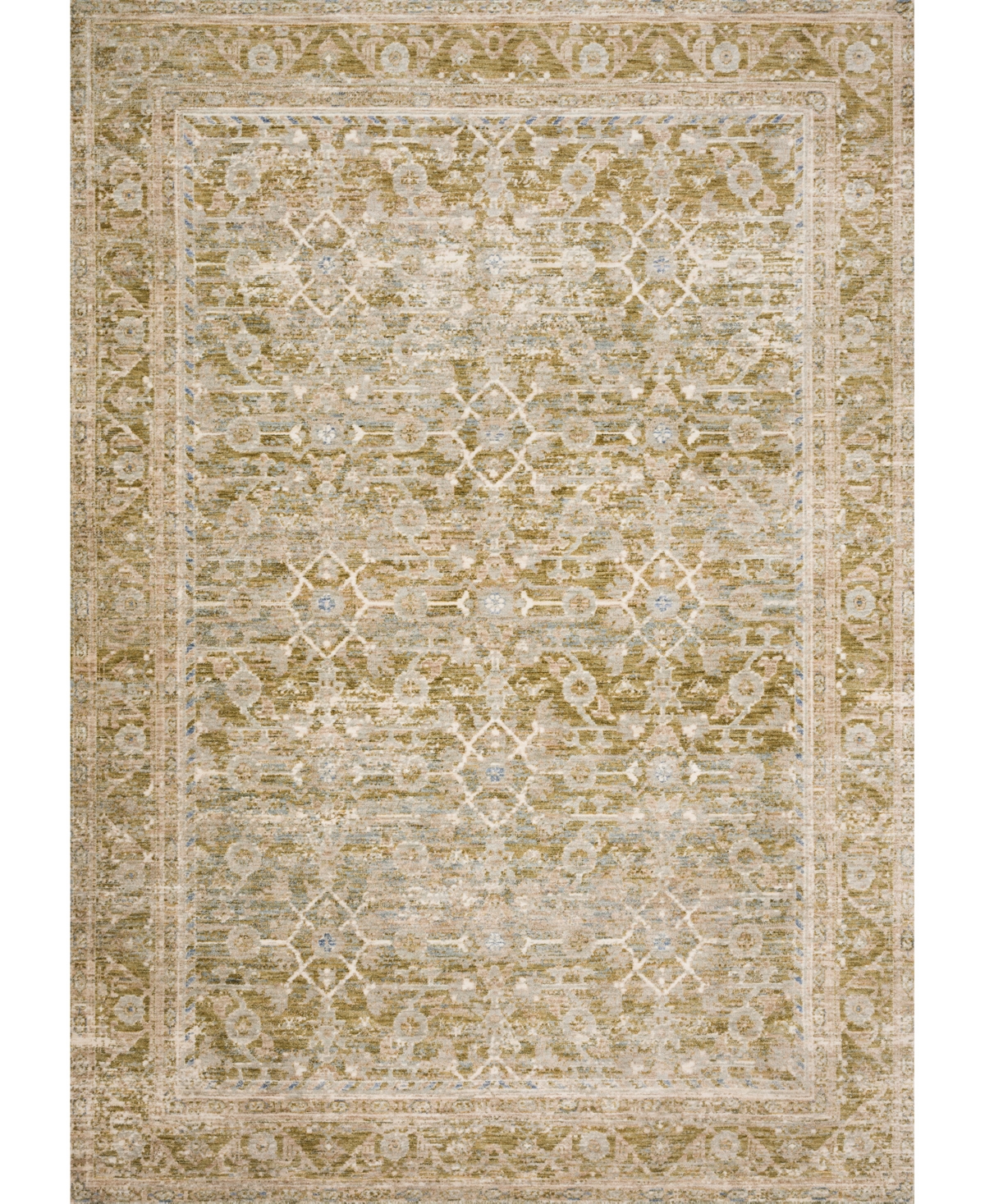 Loloi Revere Rev-07 7'10in x 10' Area Rug - Moss, Multi