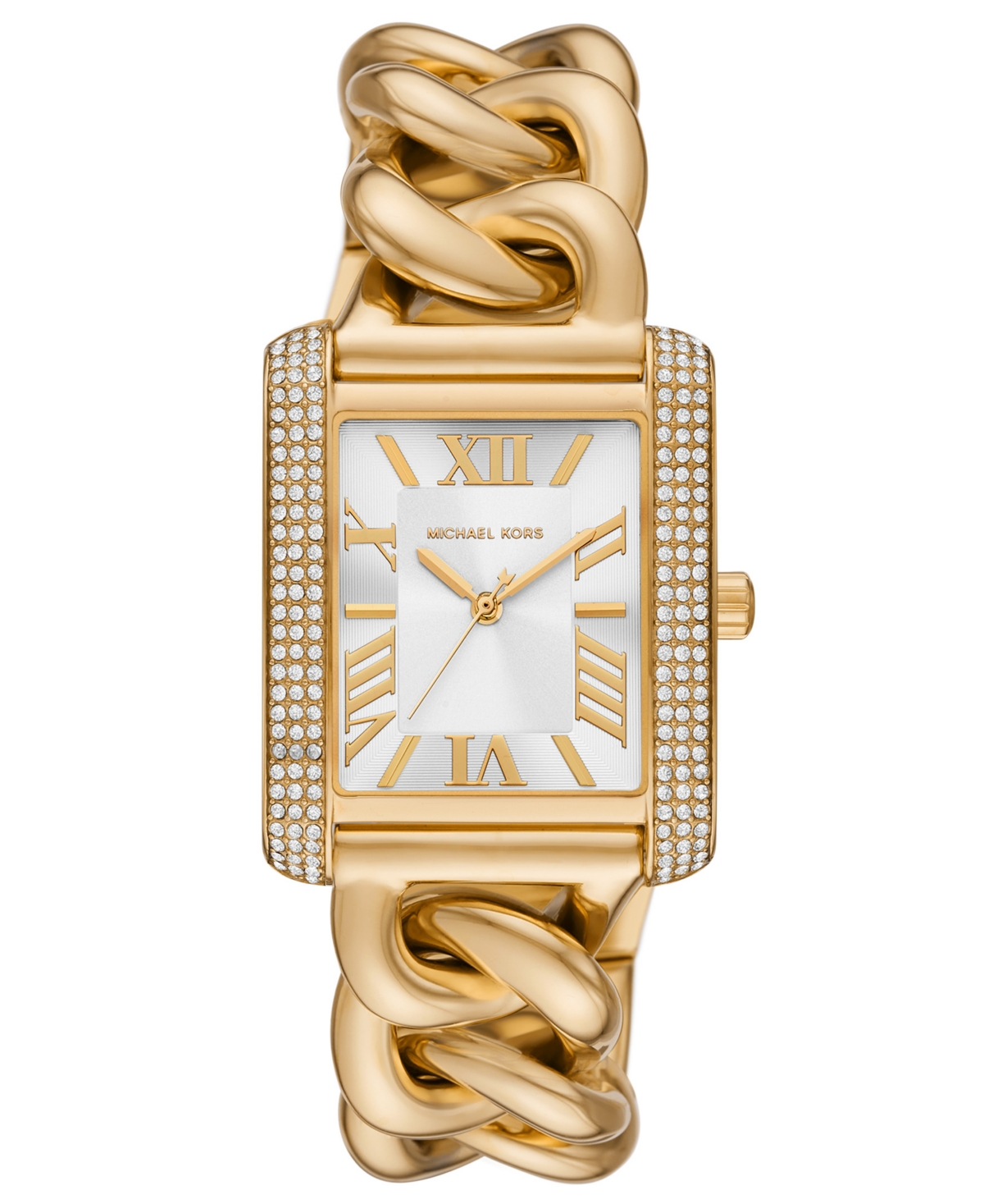 Michael Kors Women's Emery Three-hand Gold-tone Stainless Steel Bracelet Watch 40mm