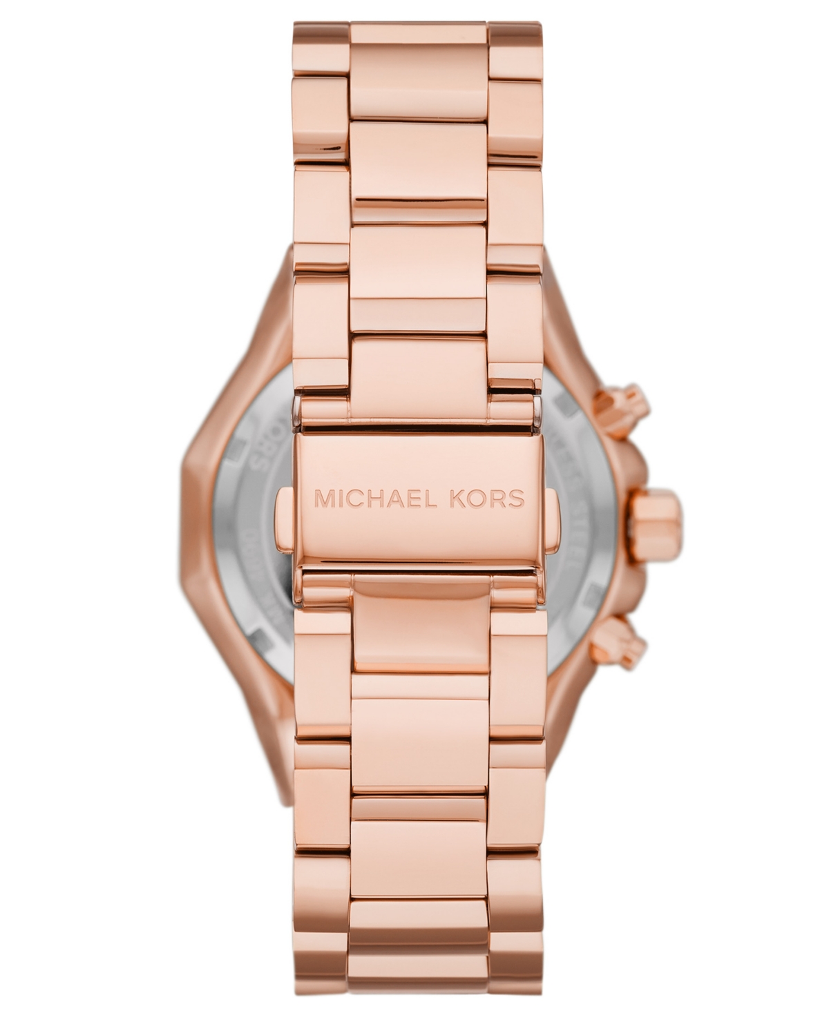 Shop Michael Kors Women's Raquel Chronograph Rose Gold-tone Stainless Steel Bracelet Watch 41mm