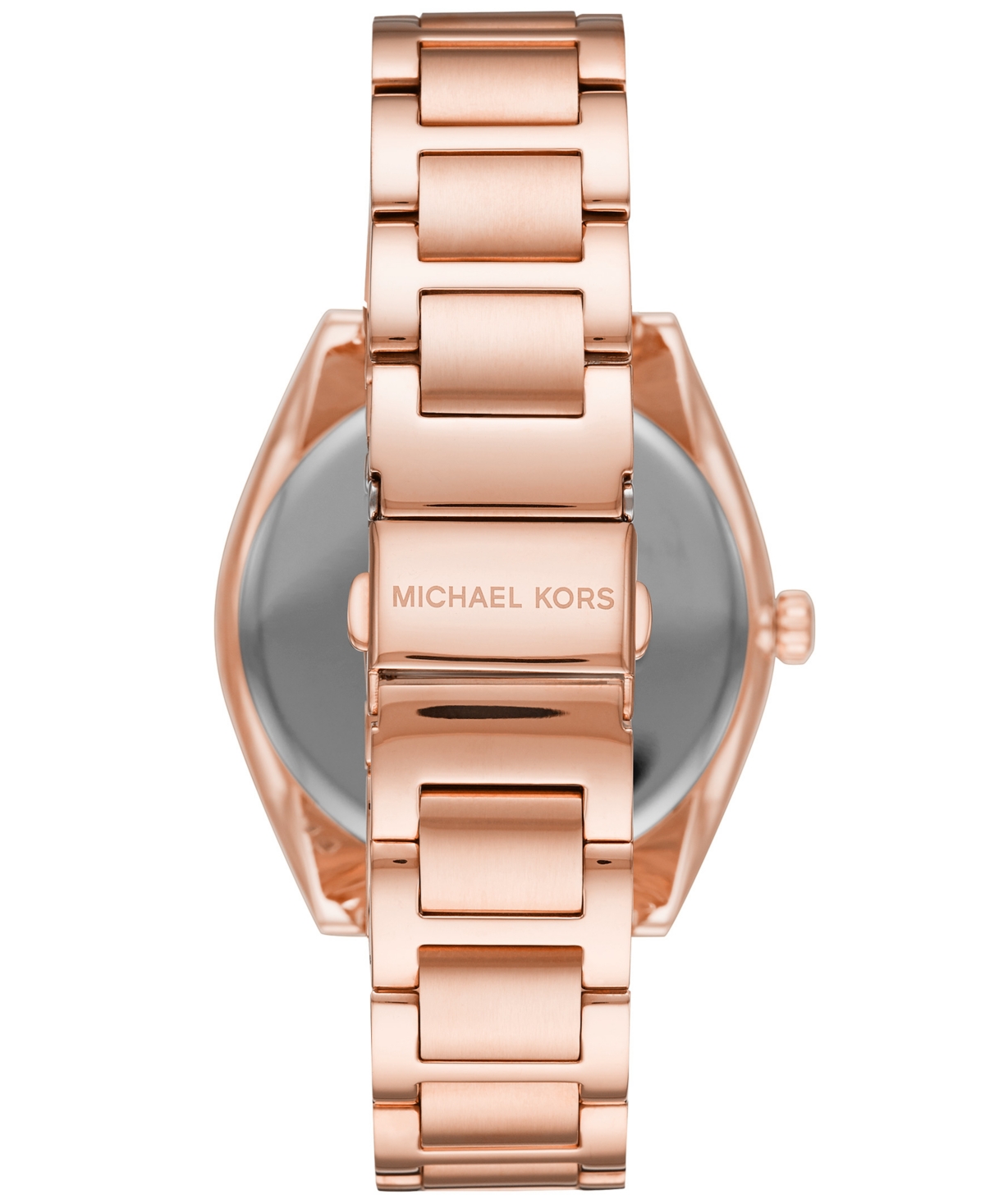 Shop Michael Kors Women's Janelle Three-hand Rose Gold-tone Stainless Steel Bracelet Watch 42mm