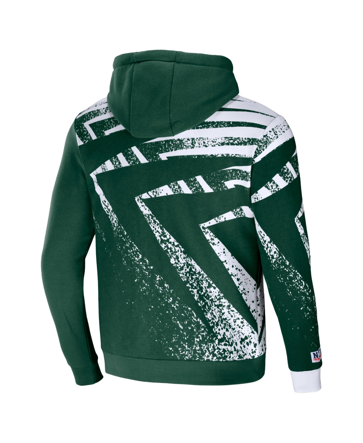 Men's Nfl X StapleGreen Bay Packers Team Slogan All Over Print Pullover Hoodie - Hunter Green