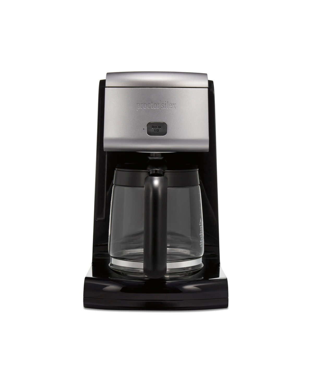 Proctor Silex Frontfill Coffee Maker In Black And Silver-tone