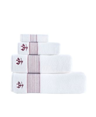 Rope Stripe Border Bath Towels