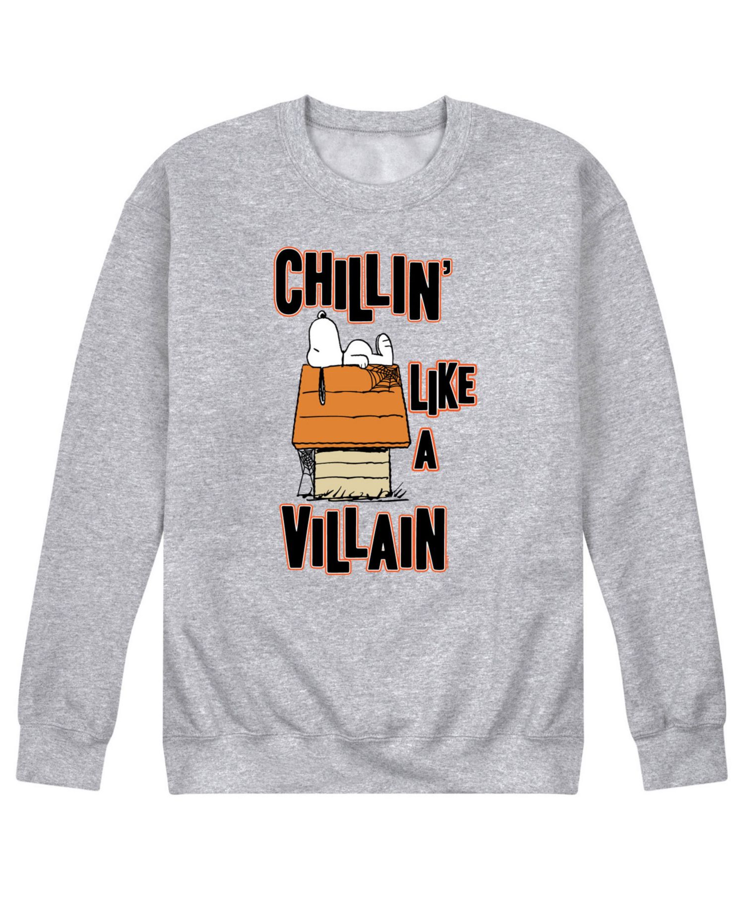 Men's Peanuts Chilling Like a Villain Fleece T-shirt