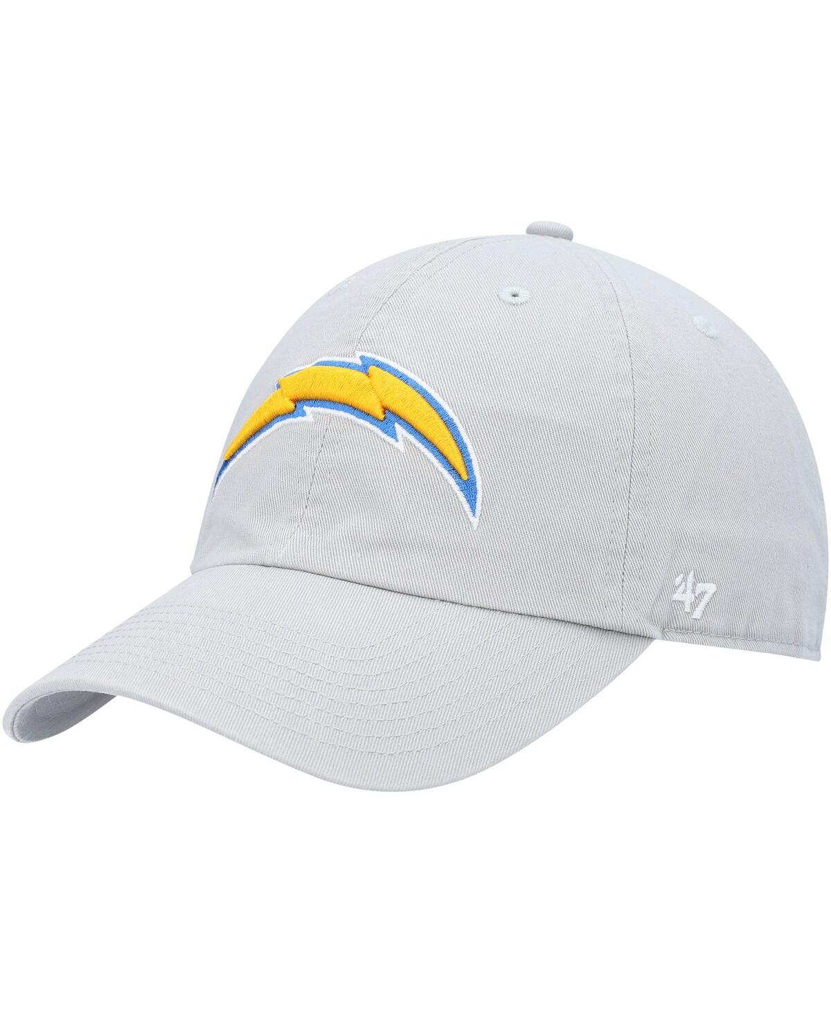 47 Brand Men's '47 Gray Los Angeles Chargers Clean Up Adjustable Hat