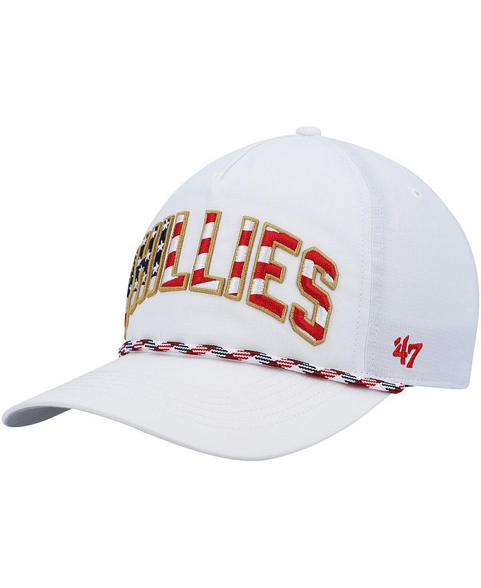 Philadelphia Phillies '47 Flag Flutter Hitch Snapback Hat - White