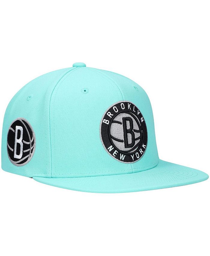 Mitchell & Ness Men's x Lids Aqua Brooklyn Nets Blue Gift Box Snapback