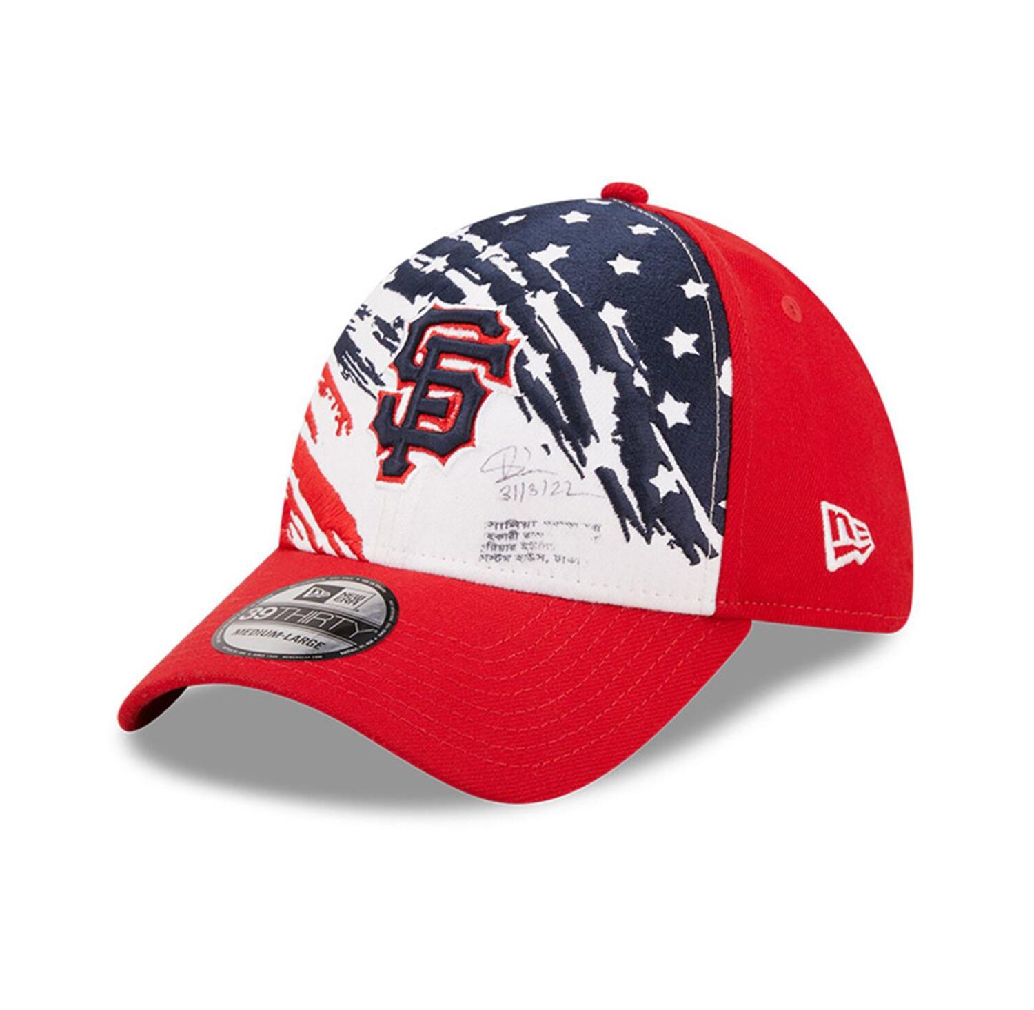 Men's Red San Francisco Giants 2022 4th of July 39THIRTY Flex Hat