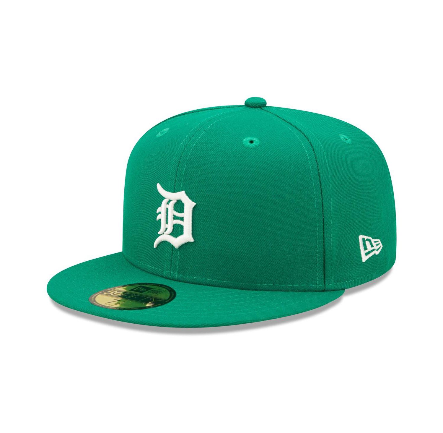 Men's Kelly Green Detroit Tigers Logo White 59FIFTY Fitted Hat