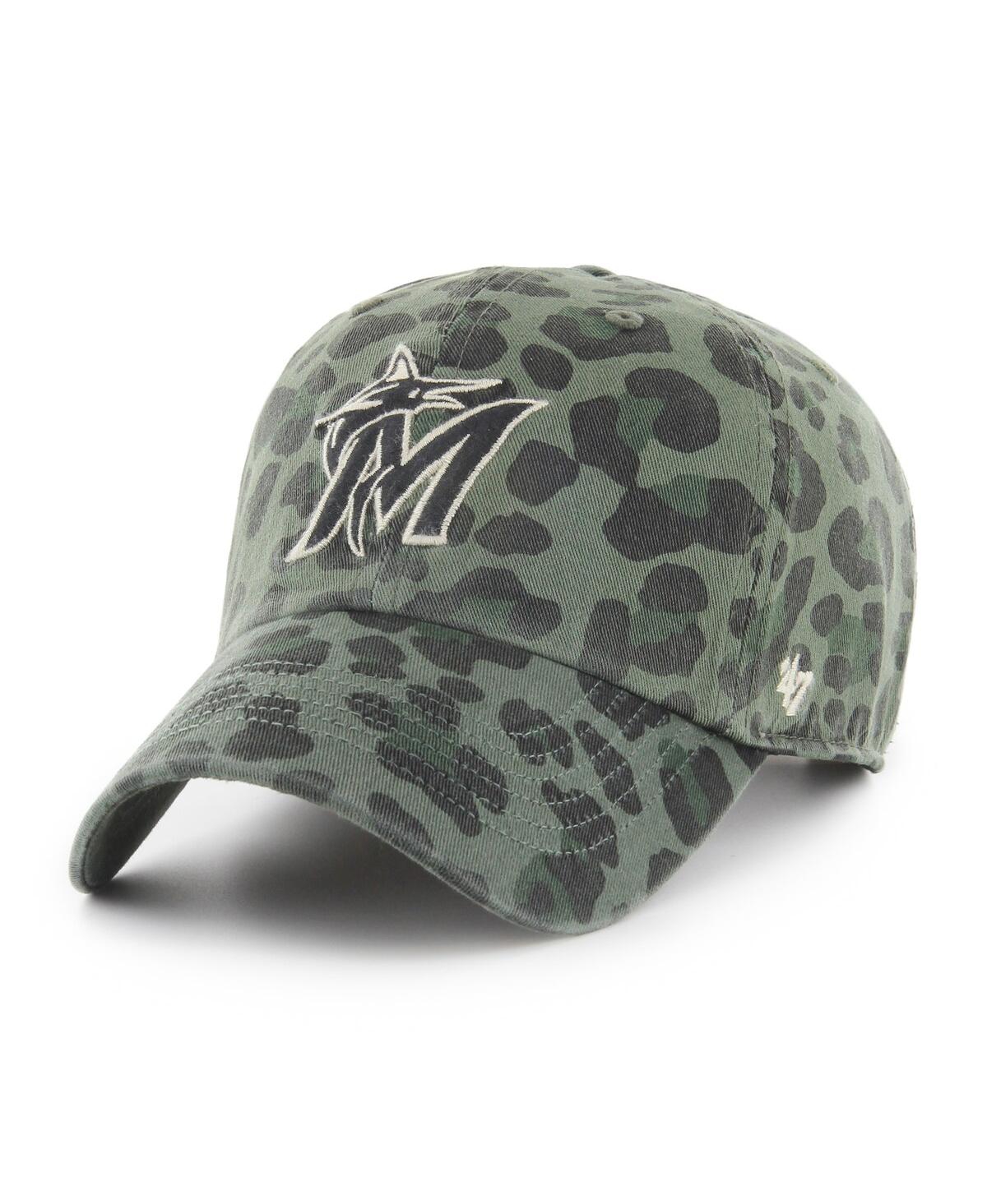 47 Brand Women's ' Green Miami Marlins Bagheera Clean Up Adjustable Hat