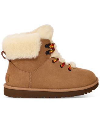 【UGG】★ブーツ★ Women's Classic Mini Alpine UGG® Women's Classic Mini Alpine Lace-Up Booties - Macy's