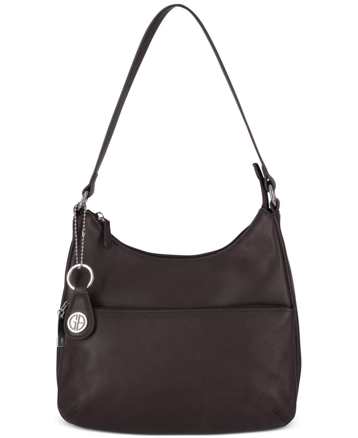 Giani Bernini Nappa Leather Hobo Bag, Created For Macy's In Chocolate ...