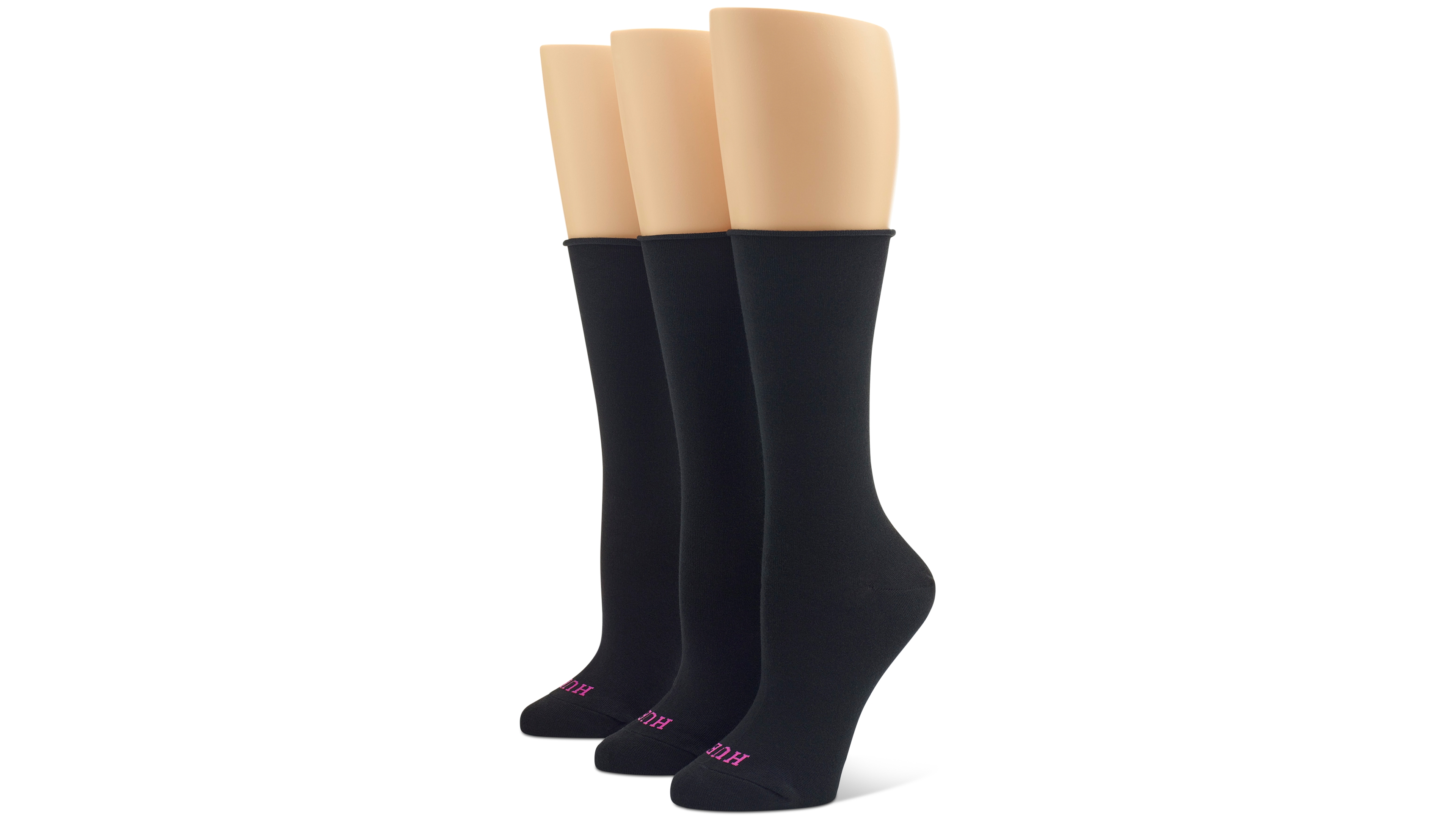 Hue Women's Roll Top Socks 3-Pk U6487MP