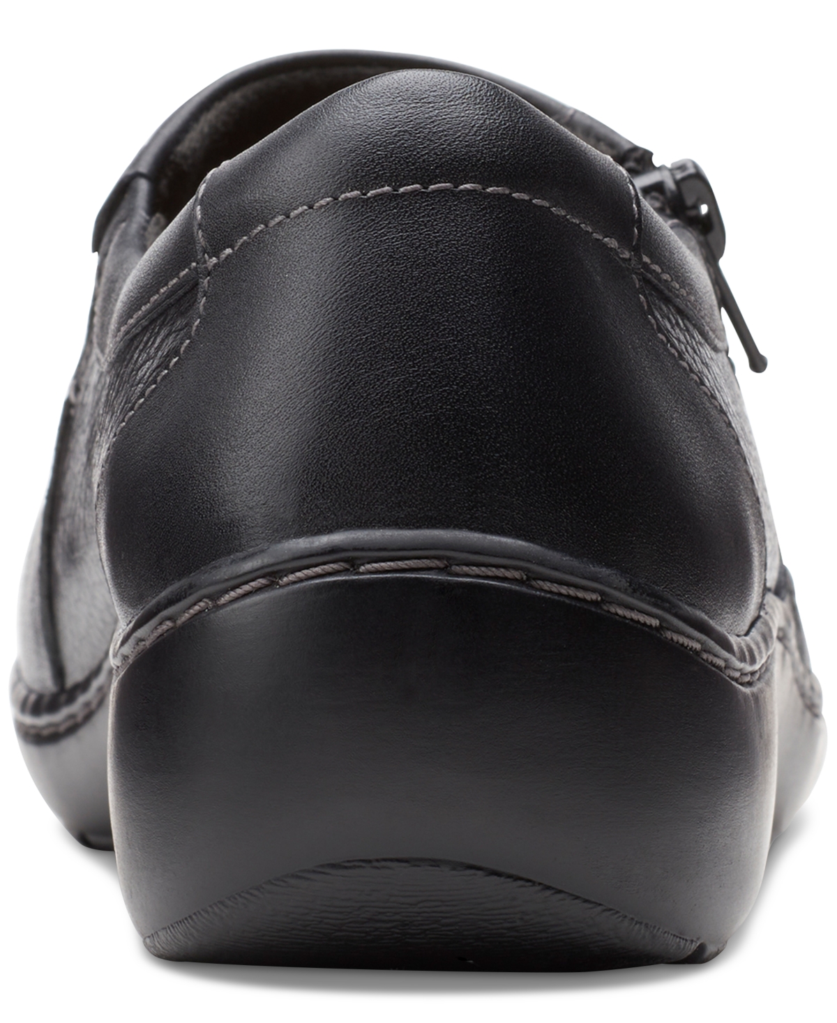 Clarks Women's Cora Giny Cushioned Zip Loafer Flats