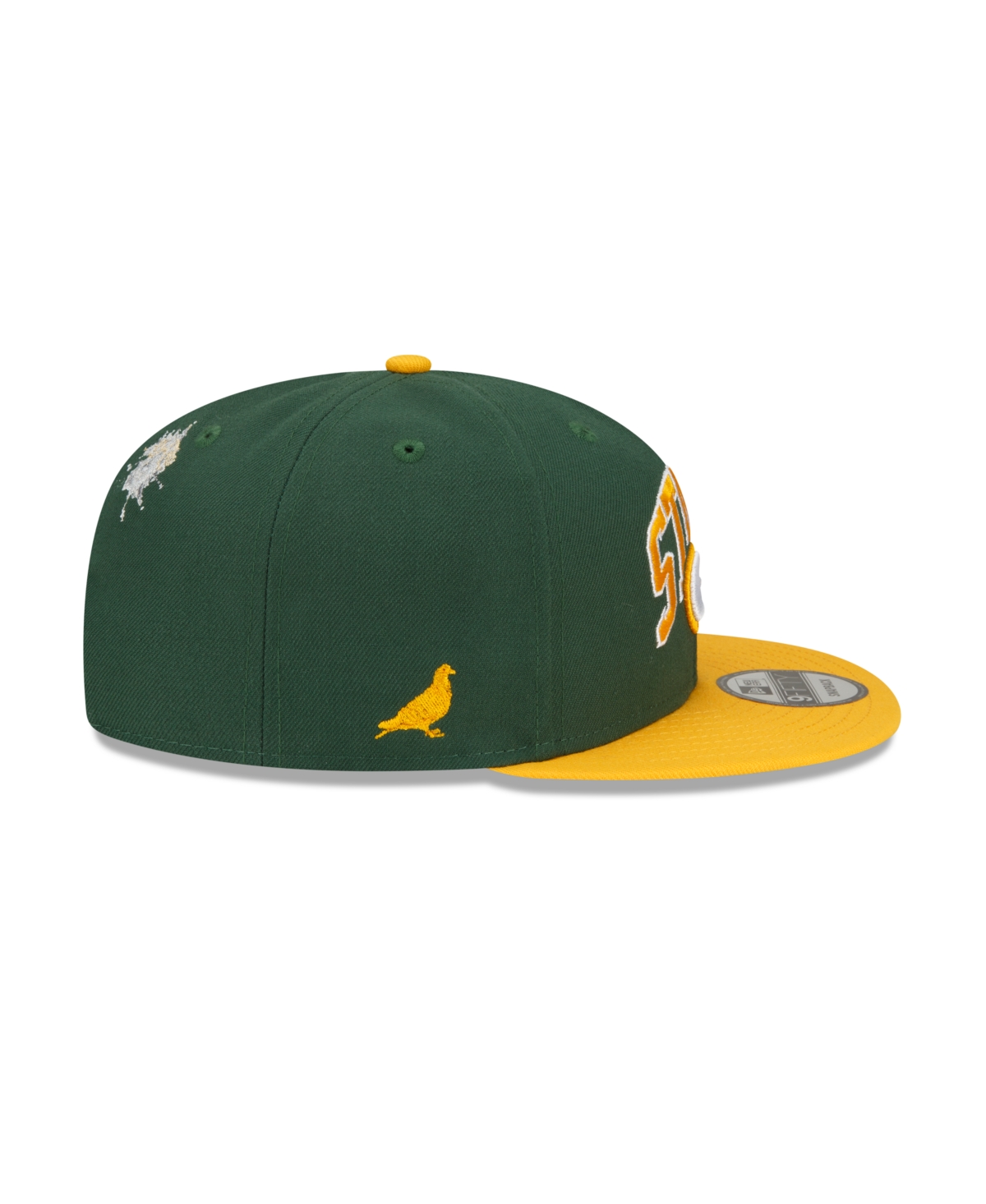 Men's New Era X Staple Gold Green Bay Packers Pigeon 9Fifty Snapback Hat - Gold