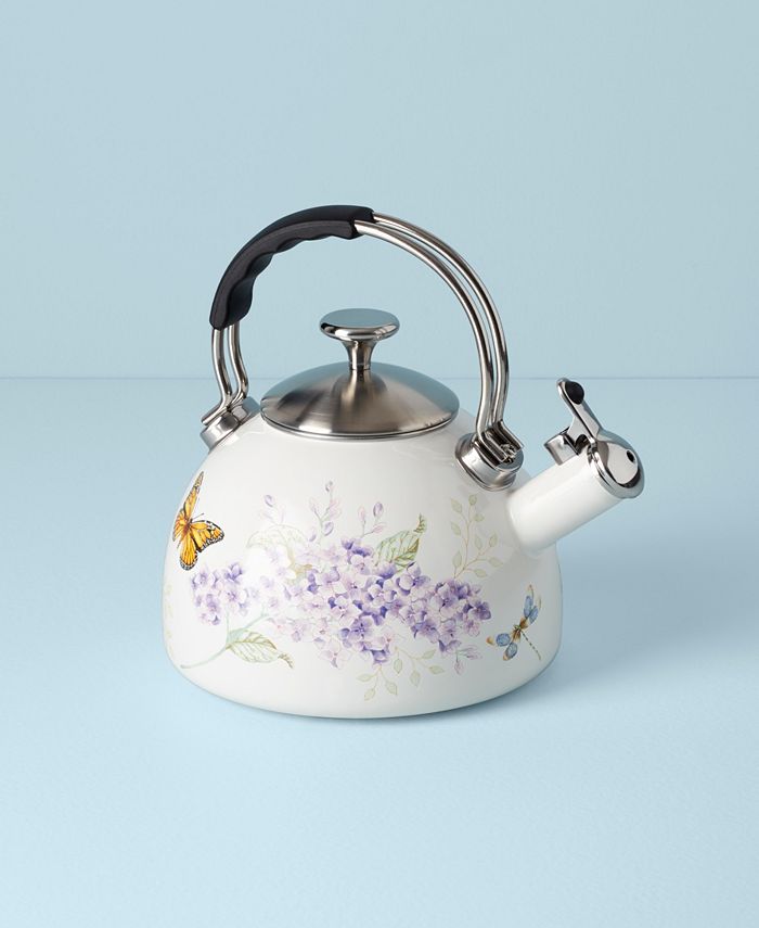 Lenox Butterfly Meadow Enameled Kitchen Tea Kettle Macy's