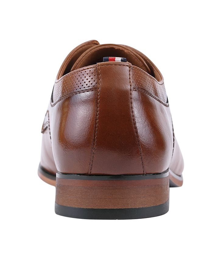 Size 12M Color Brown Tommy Hilfiger Men's Soli Lace-Up Dress Oxfords - Brown - 12M