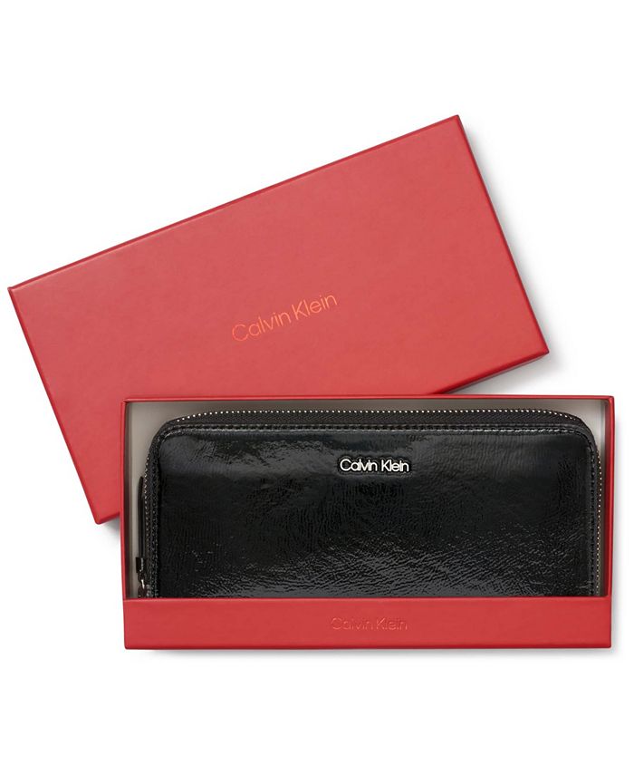 Calvin Klein Gift Boxed Estelle Patent Wallet & Reviews - Handbags &  Accessories - Macy's