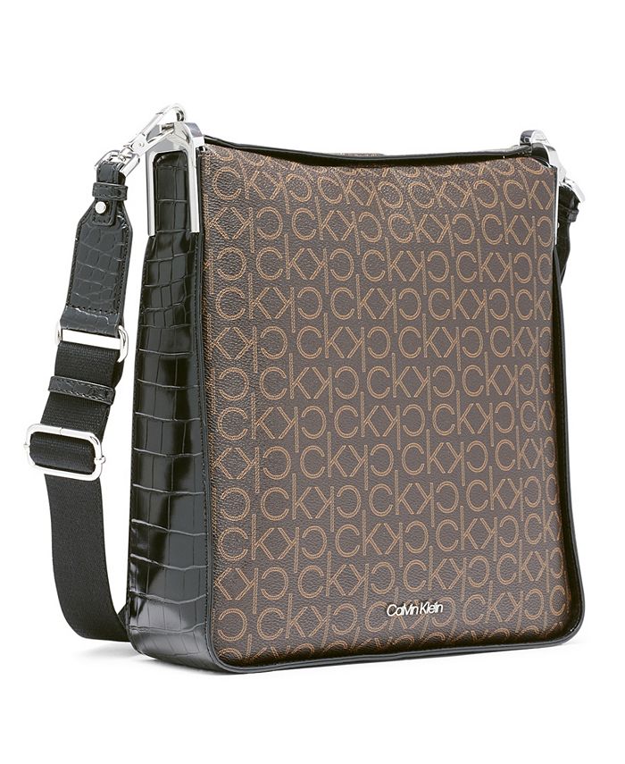 Calvin Klein Fay Signature Large Crossbody Bag & Reviews Handbags