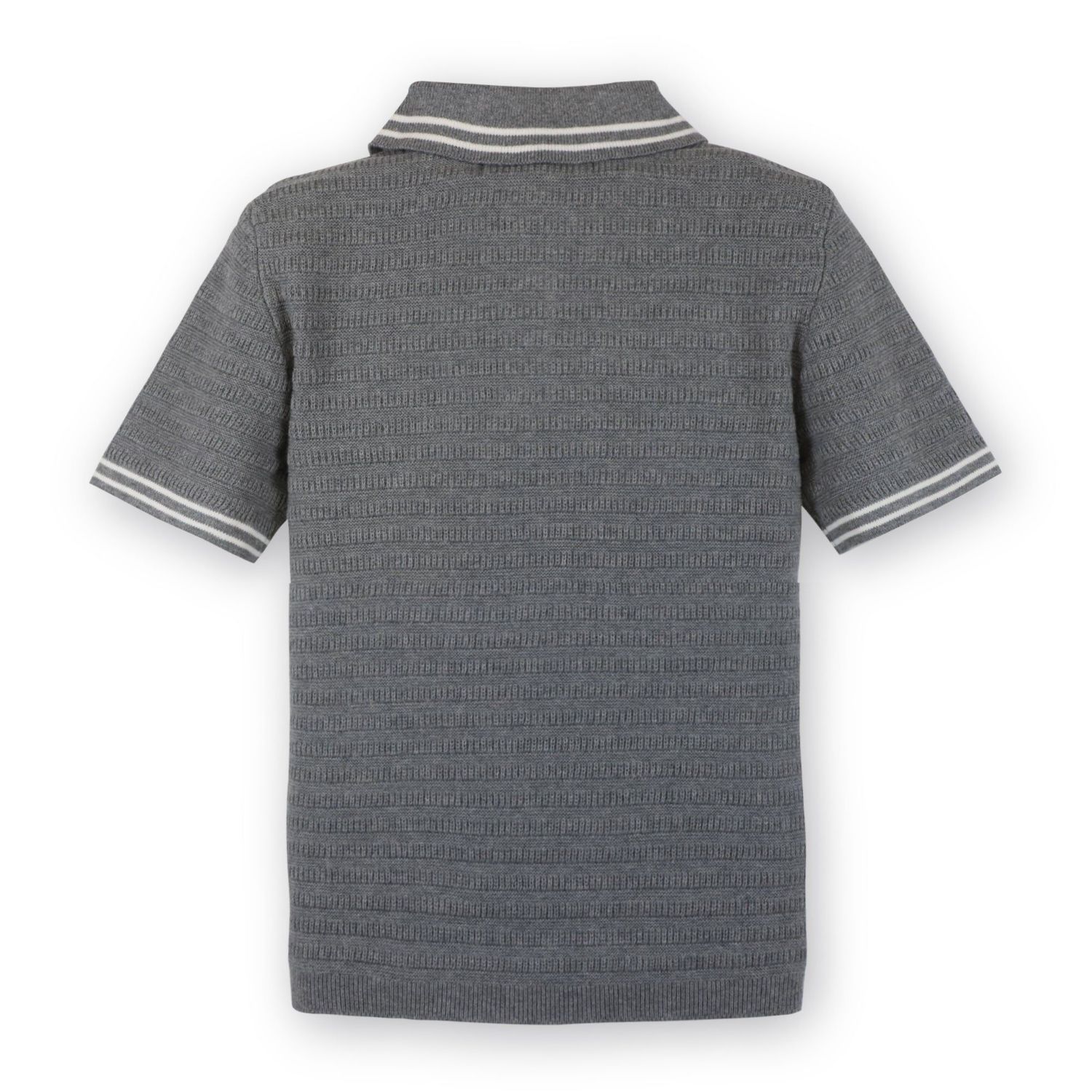 Baby Boys Hope and Henry Short Sleeve Sweater Polo with Tipping