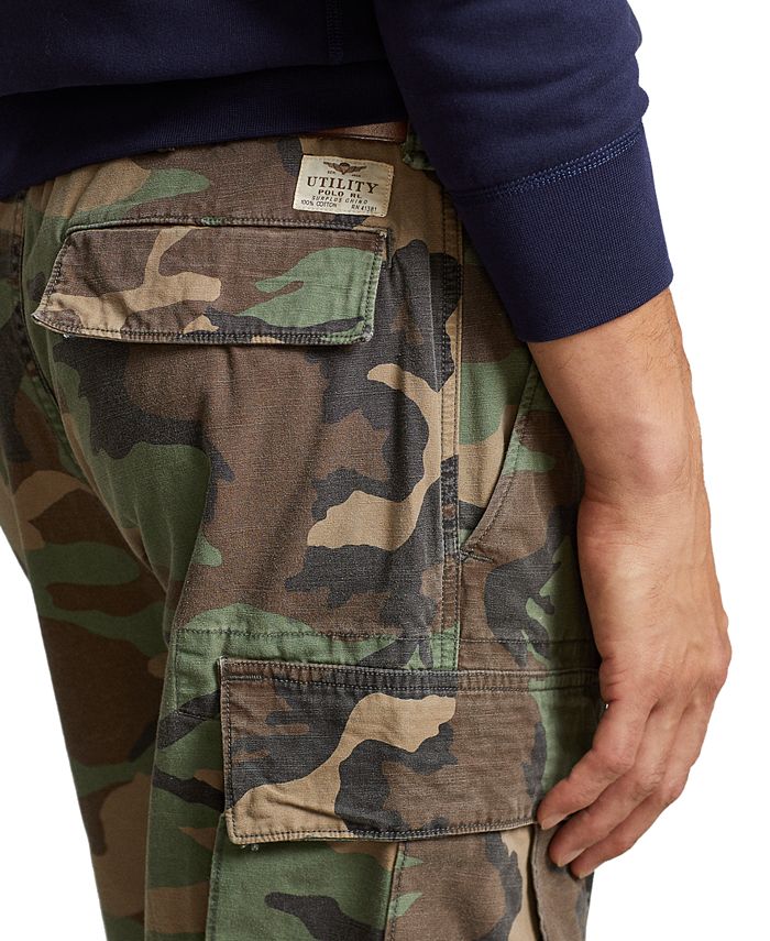 Polo Ralph Lauren Men's Relaxed Fit Camo Canvas Cargo Pants Macy's
