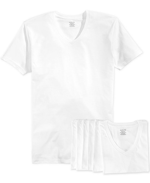 Alfani Men's Tagless 7 Pack VNeck Undershirts & Reviews Underwear