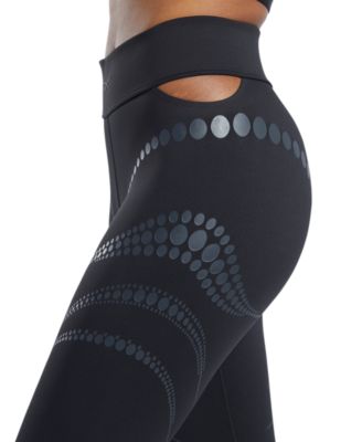 Reebok X Cardi B Women's High-Rise Power-Mesh 7/8 Leggings - Macy's