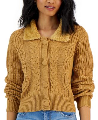 planet gold cardigan