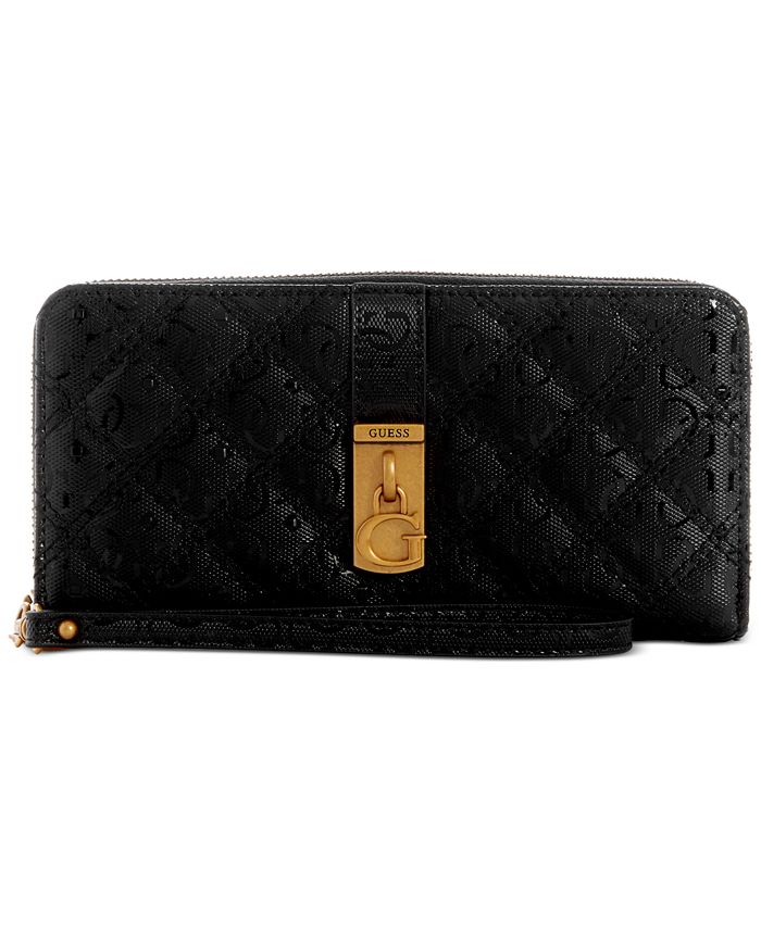 GUESS Gaia Quilted Zip Around Wallet - Macy's