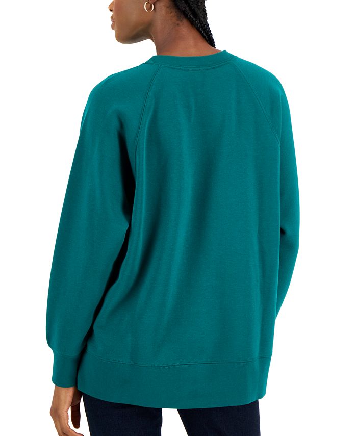 Style & Co Holiday Graphic Sweatshirt, Created for Macy's - Macy's