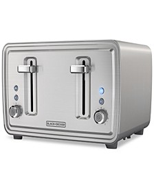 Stainless Steel 4-Slice Wide-Slot Toaster