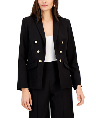 INC International Concepts Women's Double-Breasted Blazer, Created for Macy's