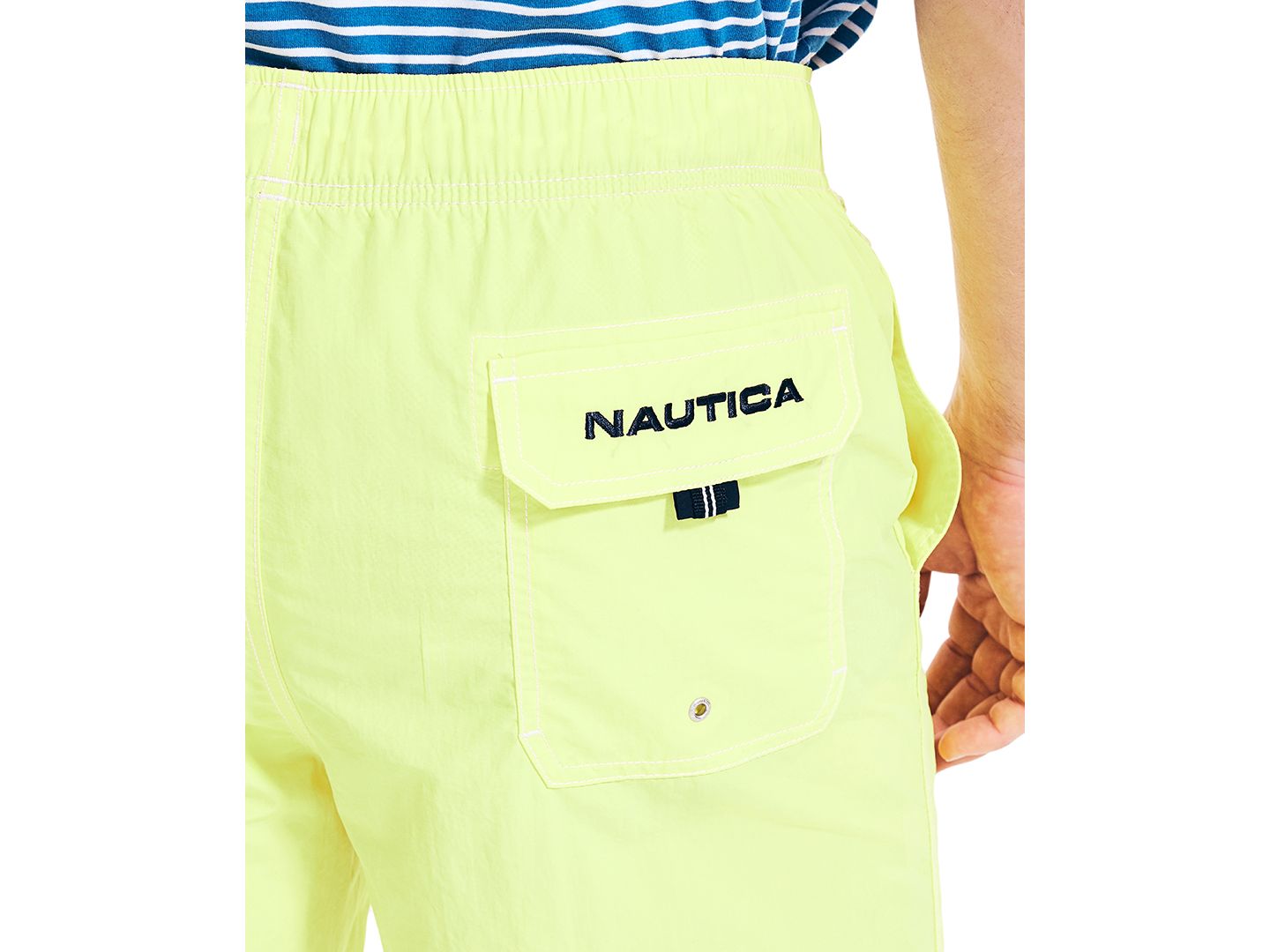 Плавки Dry для мужчин, нейлон — Nautica, цвет: Жёлтый — фото 4