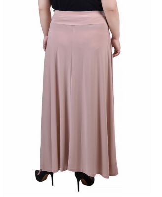 Plus Size Maxi with Sash Waist Tie Skirt
