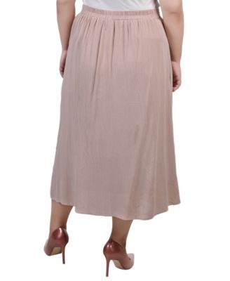 Plus Size Knee Length A-Line Skirt