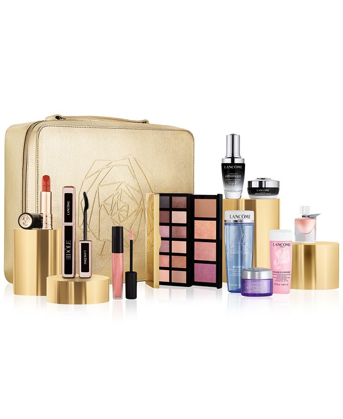 Lancôme 11 Pc. Lancôme Beauty Box Featuring 8 Full Size Favorites for $75 with any Lancôme Purchase. A $542 - Macy's