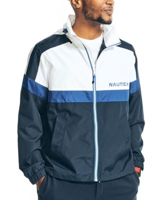 Nautica Men's Water-Resistant Colorblock Full Zip Track Jacket